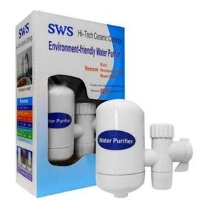 SWS Faucet Water Filter with Ceramic Cartridge - Removes Chlorine & Heavy Metals