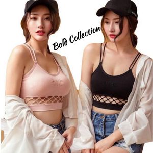 1/2Pc Women Lace Bralette Bralet Bra Crop Top Ladies Camisole Cami Vest  Tank Bra