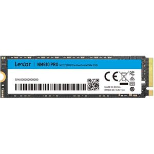 Lexar  NM610 Pro 500GB M.2 2280 NVMe SSD – PCIe Gen3x4 Internal Solid State Drive, High-Speed Storage for Gaming, Work & Everyday Computing