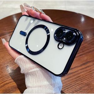 iPhone 16 Phone Case with Strong Magnetic Clear Cover - MagSafe Compatible, Shockproof