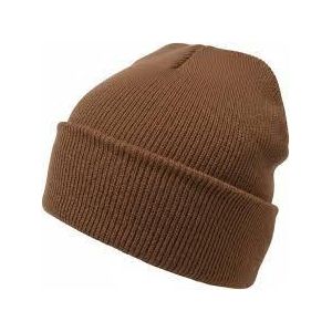 Brown Kids School Knitted Beanie Warm Winter Hat