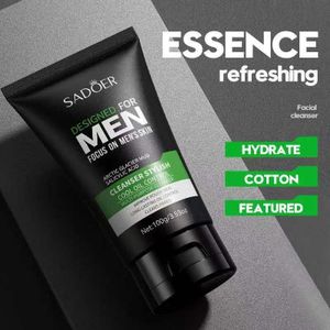 SADOER  Arctic Glacier Mud Salicylic Acid multi-purpose facial cleanser designed for men. 