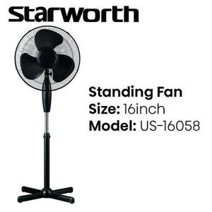 Starworth  US-16058 16 Inches Stand Fan Speed Function 4-1 year warranty 