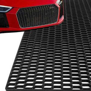 Gloss Black Front Bumper Mesh Center Grille Grill Moulding Strips