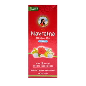 Navratna Herbal Massage Oil Cool For Hair And Body 100ml, 200ml