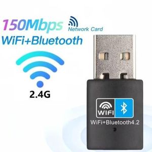 150Mbps WiFi+Bluetooth 4.2 2-in-1 adapter for desktop and laptop use