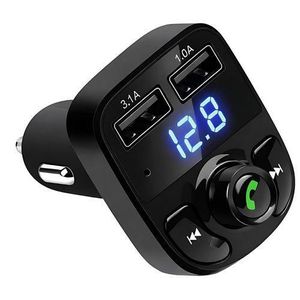 Bluetooth FM Transmitter Car MP3 Player with Dual USB Charging 3.1A, Hands-Free Calls & LED Display