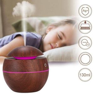 130ml Mini Humidifier Mushroom Shaped USB Mist Humidifier With Ambient Night Light