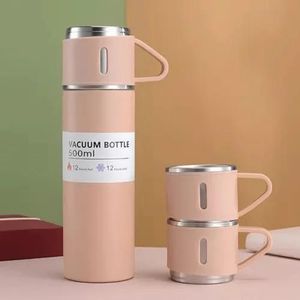 Gift Pack portable stainless Steel vacuum Flask with Cups   
