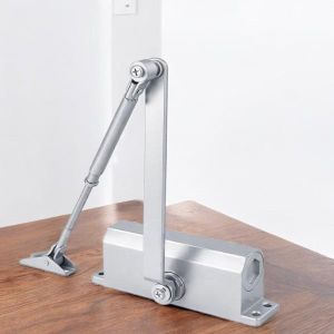 High Quality Stainless Adjustable Arm Smooth Door Closer Hydraulic Door Closure Closing Device 