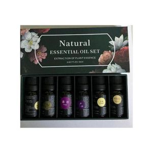 Natural essential oil set of 6 pieces(10ml each bottle)
