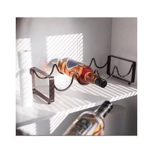 Metallic carbon wine holder. 4slots