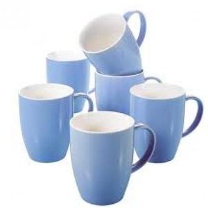Sundabest Blue Ceramic Mug Set 6pcs