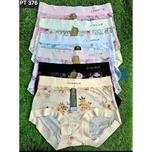 3PCS Women's Seamless Panties Breathable Fabric Briefs Silk Briefs Ladies Underwear