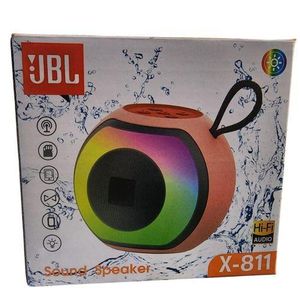 Jbl X-811 Portable Bluetooth Speaker - Hi-Fi Wireless Sound w/ RGB LED Light Ring, Heavy Bass & Crystal Clear Audio, IPX7 Waterproof/Splash-Resistant, Long-Lasting Rechargeable Battery!