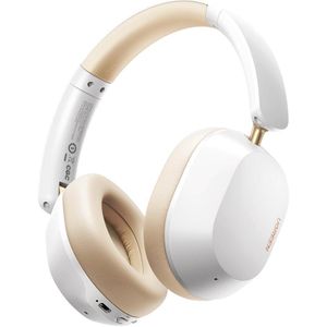 Ugreen  HiTune Max5c Hybrid Active Noise Cancelling Headphones White HP203 – 43dB ANC – Hi-Res Audio LDAC – 90H Battery – Bluetooth 5.4 – 5-Mic AI ENC Calls – Fast Charging – Low Latency – Premium Over-Ear Wireless Headset