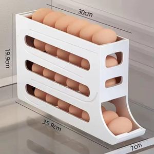 Jar 4 layer Rolling Egg Tray/dispenser 30 egg capacity