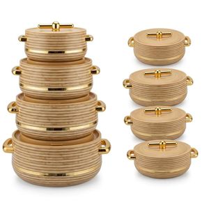 Starwood Premium Heat Retaining Hotpot Set – Luxury Serving Casseroles with Covers 4PCS