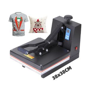 Combo 38*38cm Heat Transfer Sublimation High Pressure Manual 15*15 Heat Press Machine