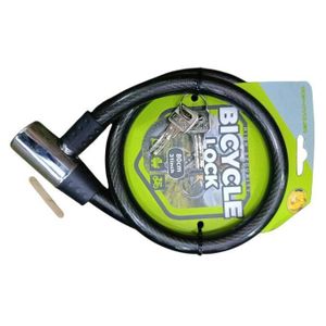 Premium Bike Security Lock – 80cm Flexible Steel Cable with Key Lock for Outdoor Protection