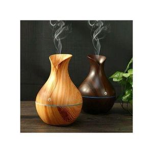 Ultrasonic Wooden Aromatherapy Humidifier Air Purifier Essential Oil