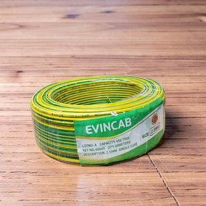 Evin High Conductivity 1.5mm Yellow Green Single Core Electrical Wire PVC Insulated Flame Retardant Indoor Cable