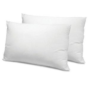 White fibre bed pillows 700grms 2pcs