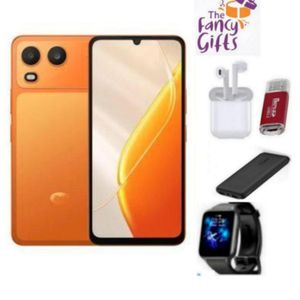 Itel A200 6.75-INCH DISPLAY 3GB RAM + 128GB ROM ,BATTERY 5000mAh ANDROID 15 CAMERA 13MP MAIN+ 5MP FRONT DUAL SIM.Plus Card Reader, Watch, power bank and pod.