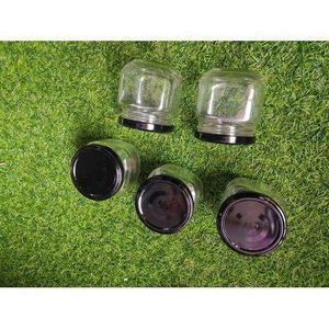 Home Bottles 207Ml Clear Jars With Black Lids, Glass Pudding Jars Yogurt Jars Ideal For Jam, Honey, Wedding Favors, Shower Favors
