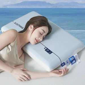1pc Orthopedic Memory Foam Pillow 70x42cm – Cooling Gel Infused & Breathable White Pillow for Neck Pain Relief, Side & Back Sleepers