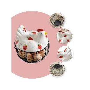 White Egg Holder Basket