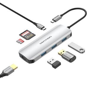 Vention 7-in-1 USB-C Multi-function Docking Station (TOJHB