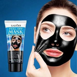 Organic Sadoer Peel-off Black Mask Dead Sea Mud Rich Minerals Clean Oil Control Blackheads Bright Skin