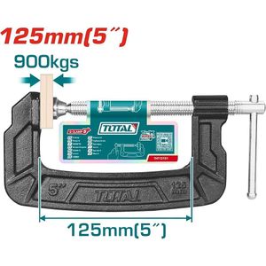 TOTAL THT13151 G clamp Size:5"/125mm