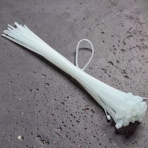 Highly Durable Wear And Tear Resistance 20 Pieces of White Nylon Self Locking Cable Ties Tie wraps