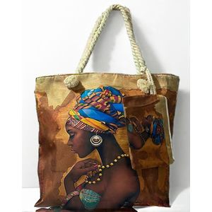 Rc African Print Tote Bags