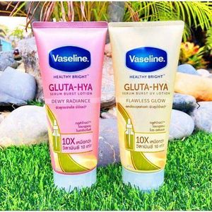 Vaselineé  Gluta-Hya Serum Burst Lotion - Dewy Radiance and Flawless Glow Combo - Brightening Body Lotion Set for Even Skin Tone