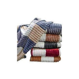 Fleece Cozy Warm Multi Coloured Throw Blanket