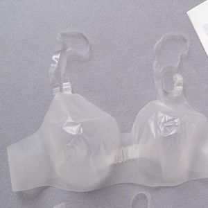 Women Bras Transparent Clear Push Up Bra TPU Strap Ultra-thin Invisible Bra  Underwire Sexy Plastic Disposable Bras Bralette