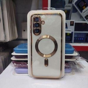 Samsung  Galaxy A36 5G Clear/Transparent Phone Case, Magnetic A36 5G/4G Cover/Case With Magsafe, Compatible With MagSafe, Military Shockproof Clear Back Cover For Galaxy A36 5G Case , Gold