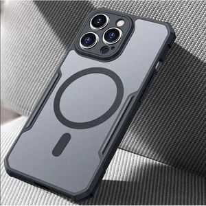 Xundd Xunnd Clear Magnetic Magsafe-Compatible Shockproof Airbags Bumper Case for iPhone 15 Pro Max – Transparent, Durable, and Lightweight Protection