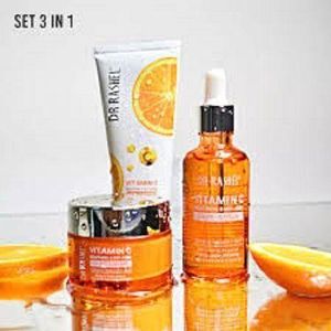 DR RASHEL Vitamin C 3 IN 1 SET Face Cleanser, Serum + Cream