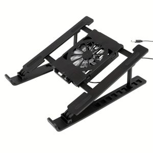 ShebSheb Laptop Tablet Cooling Stand, Adjustable Portable USB Fan Holder for Notebook and Tablet