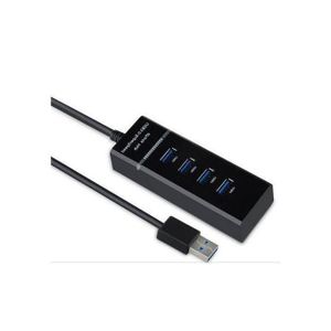 4 Ports USB HUB - 3.0 High-speed 30cm Usb Hub -Black