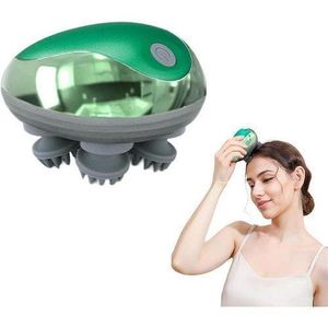 3 In 1 Portable Electric Scalp Massager. Electrical Handheld Head Scratcher for Full Body Massage, Arms, Legs. Stimulates Hair Growth, and Relieves Stress. 