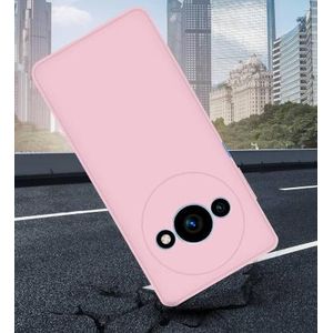 Soft Silicone Back Cover for Xiaomi Redmi A3 - Pink, anti-fingerprint, anti-scratch, durable silicone case