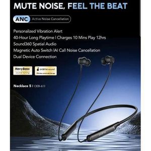 Oraimo Original Necklace 5( OEB-611) Bluetooth Neckbands Earphones.