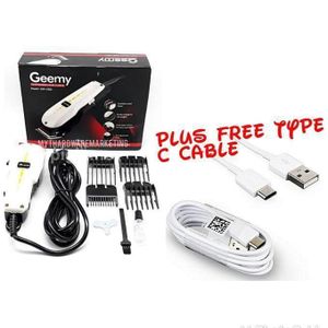 Geemy Original Electric Hair Barber/Kinyozi Machine Plus Type C Cable