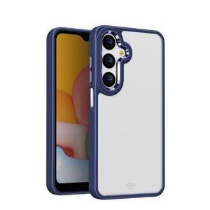 Samsung Galaxy A35 Clear, Transparent And Colorless With Blue Edges New Skin Unique And Stylish Phone Case/ Cover