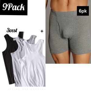 Fashion 6Pcs Men's Tagless Comfortsoft Waistband Boxer Brief - ASSORTED @  Best Price Online